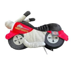 Harley Davidson 2007 8" Plush Toy Motorcycle Bike Collector's Item Black & Red